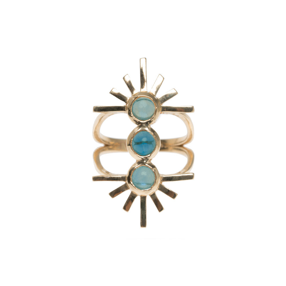 Vintage triple sun hot ring